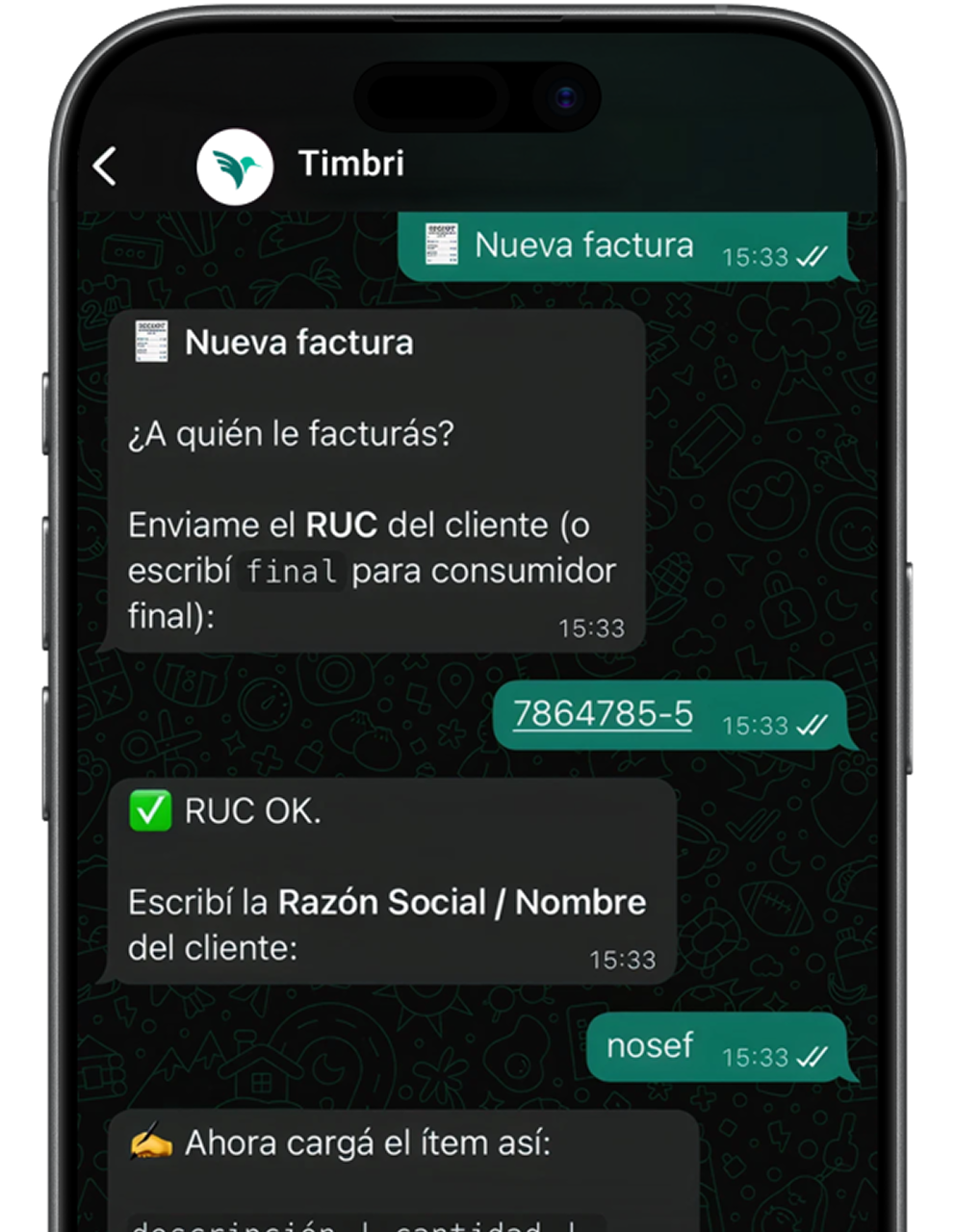 Completá los datos