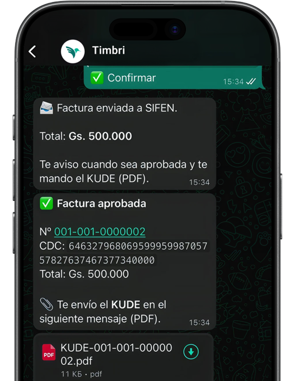 Recibí tu factura legal